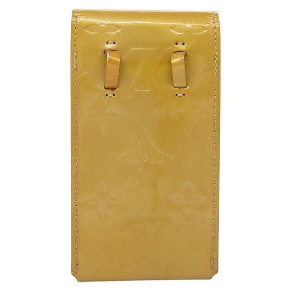 LOUIS VUITTON Monogram Vernis Green Cigarette Case Beige - Picture 3 of 16